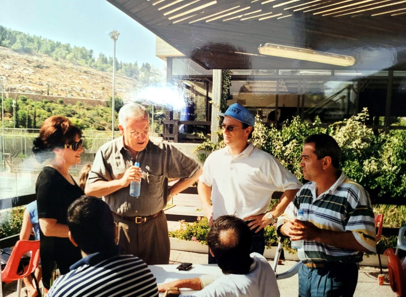 פגישה עם רובי ריבלין במרכז הטניס בירושלים, בתחרות בין־לאומית